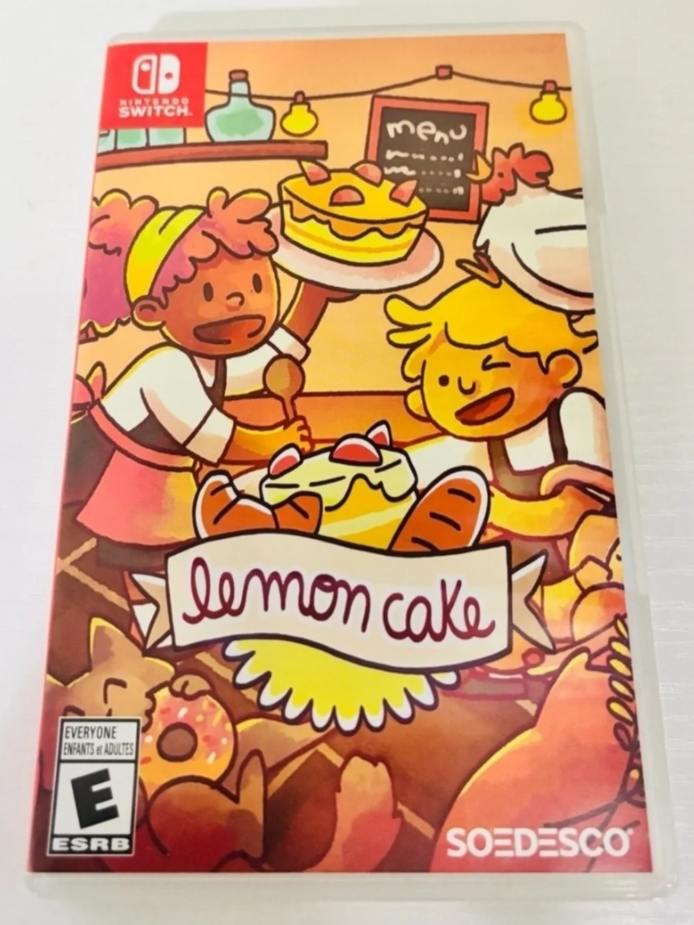 Nintendo Lemon Cake Game Case - Yellow, Pink, Brown